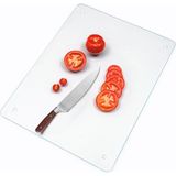 B&G GLASS Temperli Cam Kesme & Sunum Tahtası Kaymaz Ayaklı Isıya Dayanıklı Çizilmez Antibakteriyel 20X30 8mm Şeffaf - 20 x 30 cm
