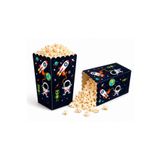 BG Lacivert Uzay Temalı Mısır-Popcorn Kutusu 8'li