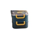 Bg Store 1400ML Lunchbox 2 Katlı Çelik Sefer Tası Yemek Kutusu (Pembe) - 0,5 L