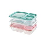 Bg Store -3 Bölmeli Sefer Tası Pratik Kolay Gıda Diyet Saklama Erzak Kabı