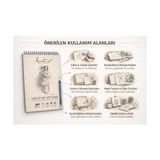 Bg Store A4 Eskiz Defteri, Ince Grenli, Kolay Silinebilir Ph Nötr Kağıt, Spiralli Sketch Book, 90 G/m², 40 Yaprak, Çizim ve Karakalem Için - 01-Siyah
