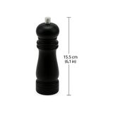 Bg Store Ahşap Tuz ve Karabiber Öğütücü | 15.5 cm Siyah Bambu Baharat Değirmeni | Ayarlanabilir Seramik Öğütücü Mekanizma | Şık ve Dayanıklı Mutfak Aksesuarı