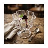 Bg Store Alya 3'lü Cam Dondurmalık ve Çerezlik Seti - Modern Tasarımlı Şeffaf Dondurmalık Set, Sosluk ve Dondurma Sunum Kasesi (12X11 Cm)