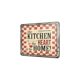 Bg Store Cam Kesme Tahtası ve Sunumluk My Kitchen Heart Desenli 30X40 cm - Ahşap