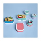 Bg Store - Campus Yemek Kutusu, Bento Beslenme Kutusu, Çocuklar Için, Bento Bölmeli ve Çatallı, Yemek Hazırlama Kutusu, Klipsli Kilitli, Bpa Içermez ve Bulaşık Makinesinde Yıkanabilir, 750 Ml, - 0,5 x 7 cm