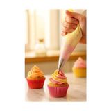 Bg Store Çok Amaçlı Pasta Süsleme Seti 9 Parça 5 Duy Krema Torbası Adaptörü Spatula Silikon Fırça ile Kek Cupcake Kurabiye Dekorasyon Malzemeleri Profesyonel Pastacılık Seti - 0,5 x 7 cm