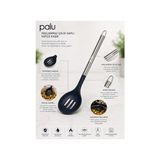 Bg Store Delikli Servis Kaşığı Silikon ve Paslanmaz Çelik 34 cm Lacivert - 0,5 x 7 cm