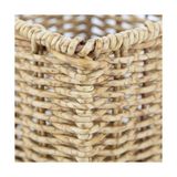 Bg Store El Örgüsü Rattan Mutfak Kaşıklık ve Düzenleyici - Hasır Dokulu Tezgah Üstü Çatal Bıçak Standı - Bohem Dekoratif Organizer (Dikdörtgen) - 0,5 x 7 cm