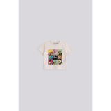 Bg Store Erkek Bebek Kırık Beyaz Tshirt - 6 Ay