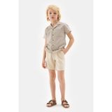 Bg Store Erkek Çocuk Bej Gömlek 23SS2NB3617 - 12 Yaş