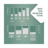 Bg Store Fresh & Save Cube Kutu, Boyut M, Modüler ve Istiflenebilir Saklama Kabı, Hava Geçirmez ve Vakumlanabilir Saklama, Bulaşık Makinesinde Yıkanabilir, Şeffaf