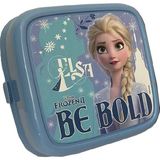Bg Store Frozen Beslenme Kutusu Mavi 4 Bölmeli Kız Figürlü 1 Adet Elsa Yemek Saklama Kabı Mavi Beslenme Çantası