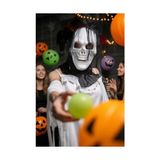 Bg Store Halloween Maske Iskelet Kuru Kafa Tüllü Siyah Beyaz