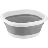 Bg Store Katlanabilir Badya Leğen, 2,7 Litre, Taşınabilir, Yer Kaplamayan Çok Amaçlı Mutfak Banyo Badya - 0,6 x 19 x 29 cm - 00 Beyaz