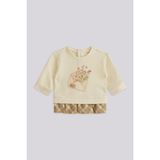 Bg Store Kız Bebek Ekru Sweatshirt - 6 Ay