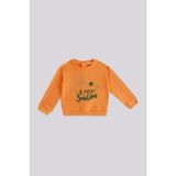 Bg Store Kız Bebek Sweatshirt - Turuncu - 6 Ay