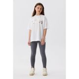 Bg Store Kız Çocuk Beyaz T-Shirt - 8 Yaş