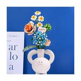 Bg Store Mini Bloklar Çiçek Buketi Yapı Seti, Yapay Çiçek Yapı Taşları, Ev Dekorasyonu, 680 Adet, 8 – 12 Yaş Arası Kızlar Için Yaratıcı Botanik Koleksiyonu (Papatya / Ortanca / Gül / Gül Goncası)