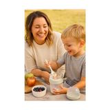 Bg Store Müsli ve Granola Kapsülü, 1100 ml Sızdırmaz Yoğurt Kabı, Take And Go Kaşıklı Granola Kabı, Pratik ve Taşınabilir Tasarım (Beyaz)