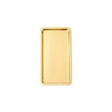 Bg Store Paslanmaz Çelik Sunum Tepsisi, Dikdörtgen, Gold, 33X18 Cm, Düz, Çay Kahve Tatlı Sunumu, 1 Adet