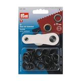 Bg Store Prym 541381 Delikler ve Diskler Pirinç 11,0 mm Cilalı, Metal, 11 mm - 01-Siyah