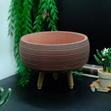 BGG Damla Model Aranjmanlık Büyük Boy Beton Saksı - Bordo