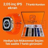 BGG Tech 7 Kordon Hediyeli Akıllı Saat Çelik + Hasır + Silikon Yedek Kordon Seti Her Kombine Uygun Değiştirilebilir Tasarım - Gri