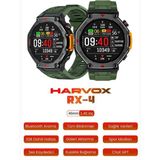 BGG Tech Harvox Watch Rx-4 Yeni Nesil Akıllı Saat Tam Dokunmatik Ekran & Uzun Pil Ömrü - Haki