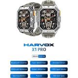 BGG Tech Harvox X1 Pro Akıllı Saat Şık Tasarım, Uzun Pil, Tam Ekran Deneyimi Apple & Android Uyumlu - Gri