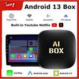 BGG Tech Kablosuz Carplay Aı Box Android 13 – 16GB Hafıza, Youtube & Netflix Destekli - Siyah