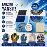 BGG Tech Vintage Tarz Askılı Cep Saati Şık Çanta Watch x Audemars Piguet Bioceramic Dekoratif Aksesuar - Beyaz