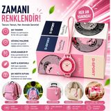 BGG Tech Vintage Tarz Askılı Cep Saati Şık Çanta Watch x Audemars Piguet Bioceramic Dekoratif Aksesuar - Pembe