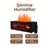 BGGTech Şömine Tasarımlı 150 ML Ultrasonik Buhar Makinesi Kumandalı Aroma Difüzörü