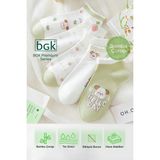Bgk 5 Çift Bambu Desenli Kadın Patik Çorap (Dikişsiz) Premium - 36 - 41 - Çok Renkli