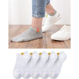 Bgk Unisex 5'li Spor Patik Çorap Yıkanmış - 36 - 41 - Beyaz