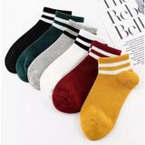 Bgk Unisex 6 Çift Extra Koton Çizgili Patik Çorap Yumuşak Dokunuş ve Ter Emici Özellik - 36 - 41 - Karışık