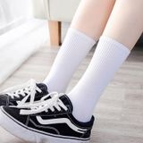 Bgk Unisex Kolej Düz Desensiz Çorap Beyaz 6 Adet Beyaz