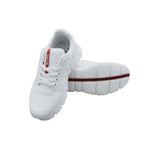 BGL Erkek Beyaz Sneaker Spor Ayakkabı – TPU Kaymaz Tabanlı, Günlük ve Koşu İçin Rahat Tasarım