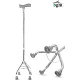BGM Baston 4 & 3 Ayaklı Quadripod / Tripod Yüksek Kalite Denge Bastonu Asa - 4 Ayaklı Quadripod