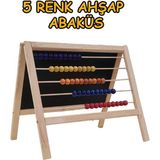 Bgm Oyuncak Ahşap Abaküslü Manyetik Özellikli Masaüstü Yazı Tahtası