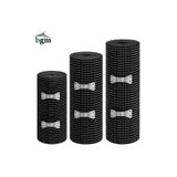 bgm Premium Siyah Elastik Bandaj 3'lü Set 10cm -15cm-20cm Yüksek Kalite Esneklik ve Dayanıklılık