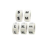 BGM TEKS Beyaz Renk Yapışkanlı Beden Etiketi ( S-m-l-xl-xxl) 5 Rulo