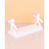Bgmutfak Pratik Banyo Mutfak Rafı Yapıştırmalı Etejer Yapışkanlı Raf Banyo Etejeri 34 x 12 cm