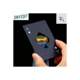 BGSignature Siyah Kart Şeklinde Metal Şişe Açacağı – Taşınabilir, Dayanıklı & Şık Tasarım - Maça As Kartı Açacak