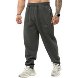 BGSM Erkek Kışlık Eşofman Altı Fermuar Detaylı Spor Pantolon Bgsm PNT1384 - Antrasit - 2XL
