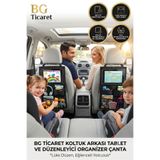 bgvibe 2 Adet Araç İçi Tablet Tutucu Koltuk Arkası Organizer Araba Oto Çocuk Çok Bölmeli Organizer Cepli Eşya Düzenleyici