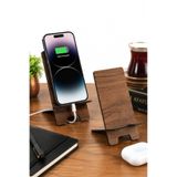 bgvibe Ahşap Masaüstü Telefon Tutucu Katlanabilir Taşınabilir Şarj Girişli Ev Ofis Masaüstü Telefon Standı