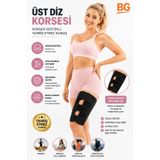 bgvibe Ayarlanabilir Üst Bacak Korsesi Uyluk Destek Bandajı Sporcu Üst Diz Bandajı Bacak Destekleyici Üst Baldırlık