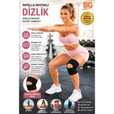 bgvibe Patella Destekli Dizlik Ayarlanabilir Sporcu Diz Bandajı Diz Kapağı Korsesi Sporcu Dizliği Çapraz Bağ Menisküs Dizliği