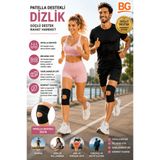 bgvibe Sporcu Dizliği Ayarlanabilir Patella Destekli Dizlik Çapraz Bağ Menisküs Diz Bandajı Knee Brace